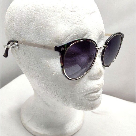 Prive Revaux Polarized Sunglasses Womens Woveseeker Cat Black &Silver 52-19-148 - Picture 6 of 16